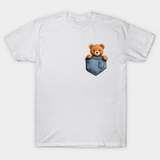 Bag Bear Shirt Pocket Protector School Enrollment T-Shirt